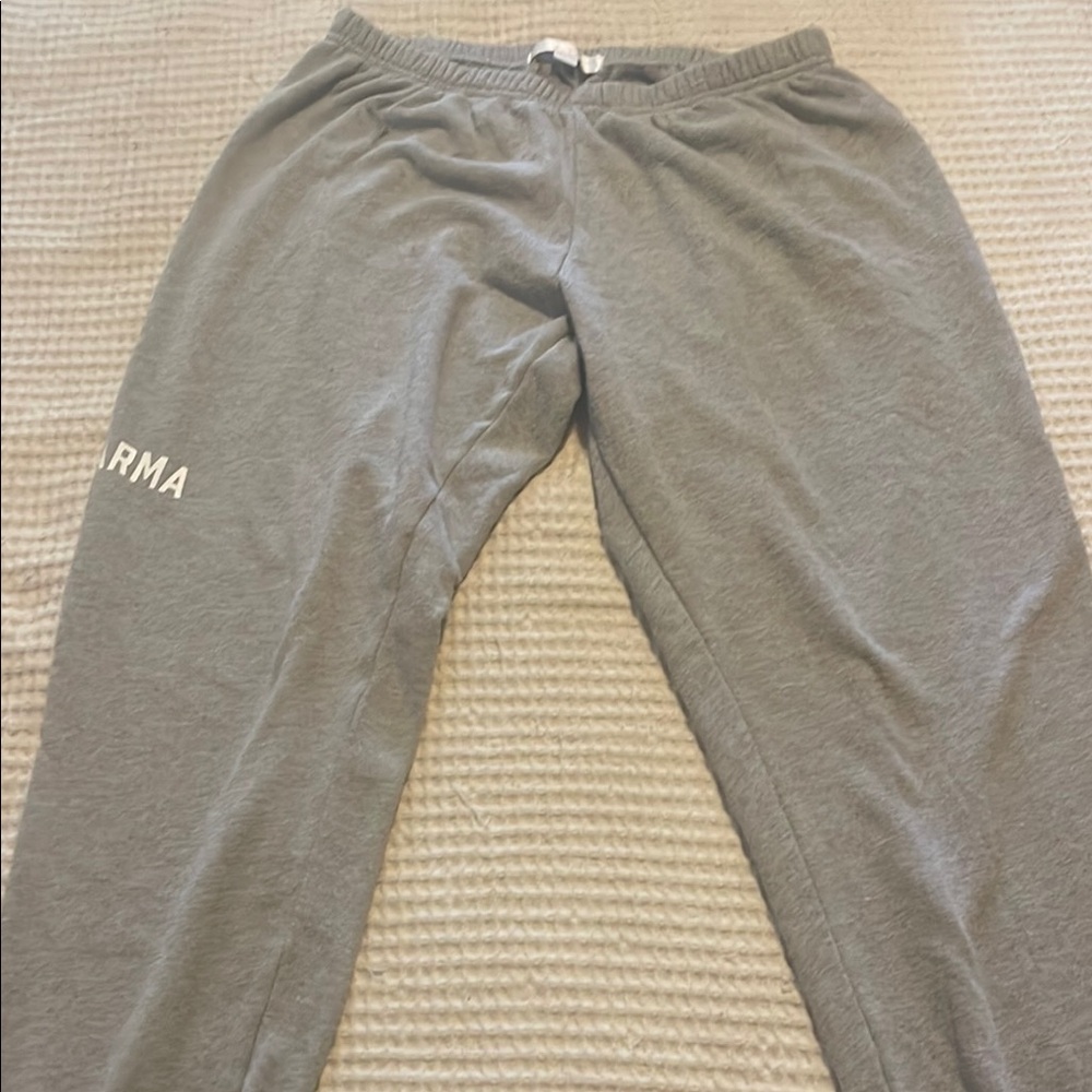Gray Women's Sweatpants with Side Logo